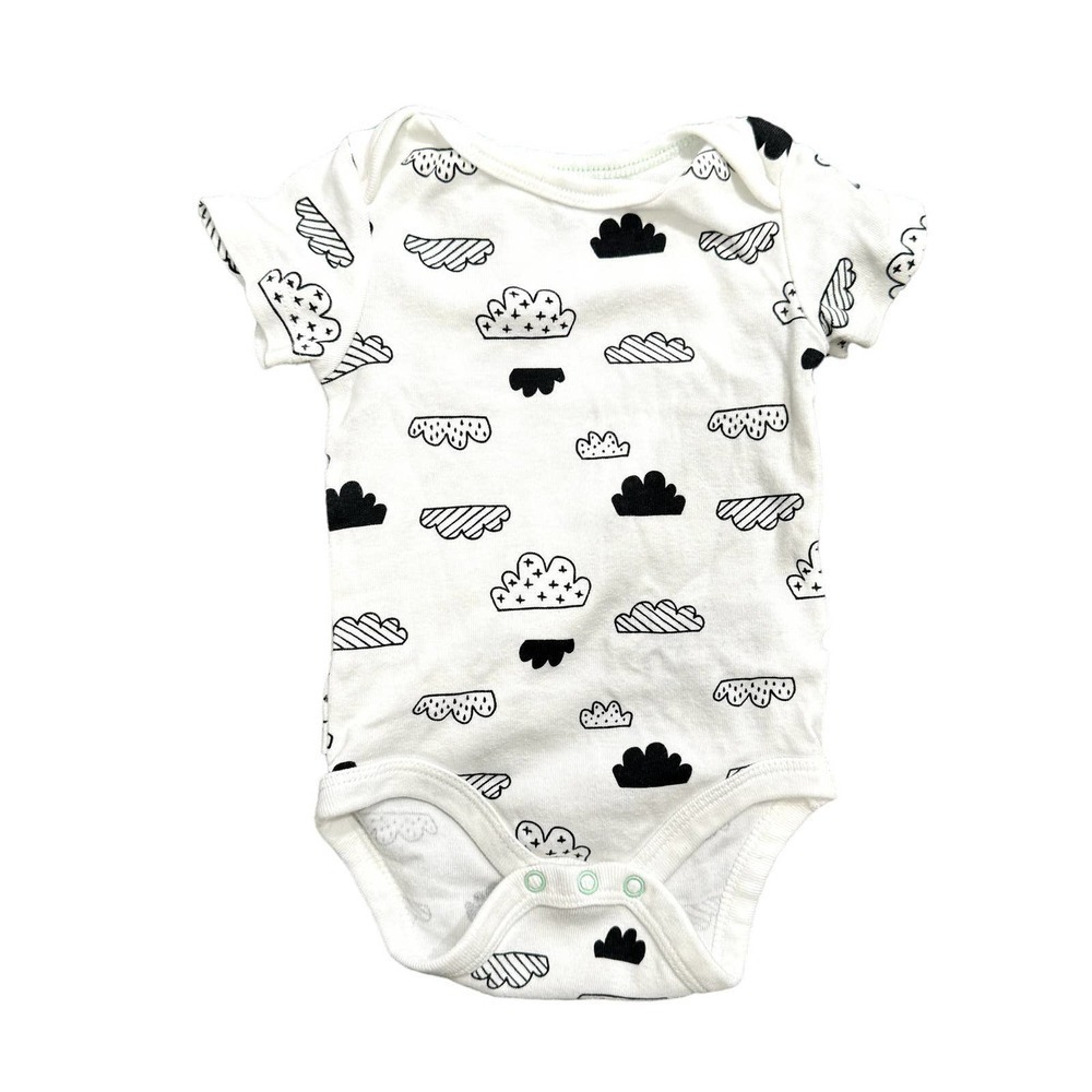 Cloud Island Baby Cloud Bodysuit in White, Size 0-3M